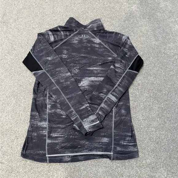 UA Run Under Armour Shirt Men Medium 1/4 Zip Pullover HeatGear Performance - Picture 8 of 9